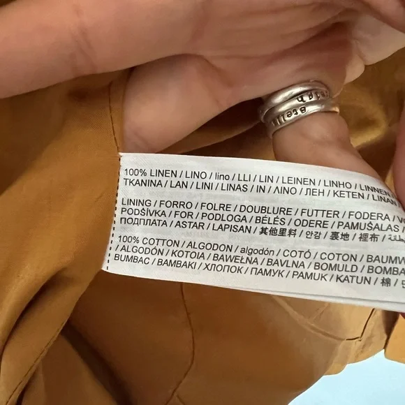 Mango Woman’s Linen Blazer| Rust| like new - Picture 11 of 12